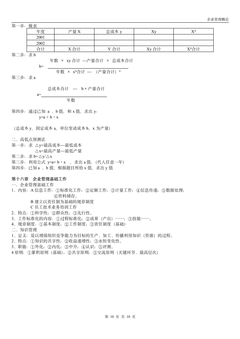 工商企业管理自考资料第10页