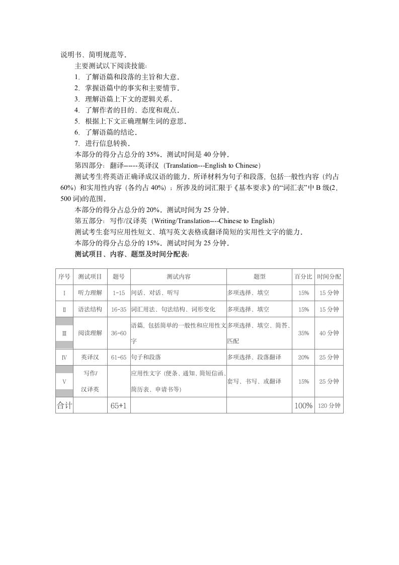 2009年大学英语三级考试第3页