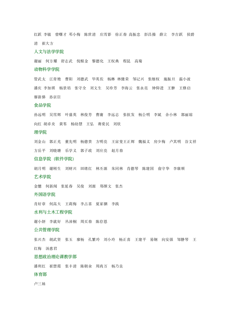 华南农业大学教授名录第2页