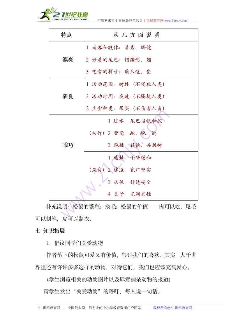 松鼠 教案.doc第4页