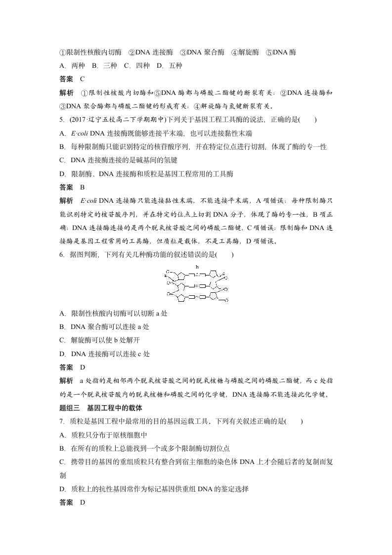 生物-人教版-选修3-课时作业20：1.1 DNA重组技术的基本工具.docx-专题1 基因工程-学案.docx第2页