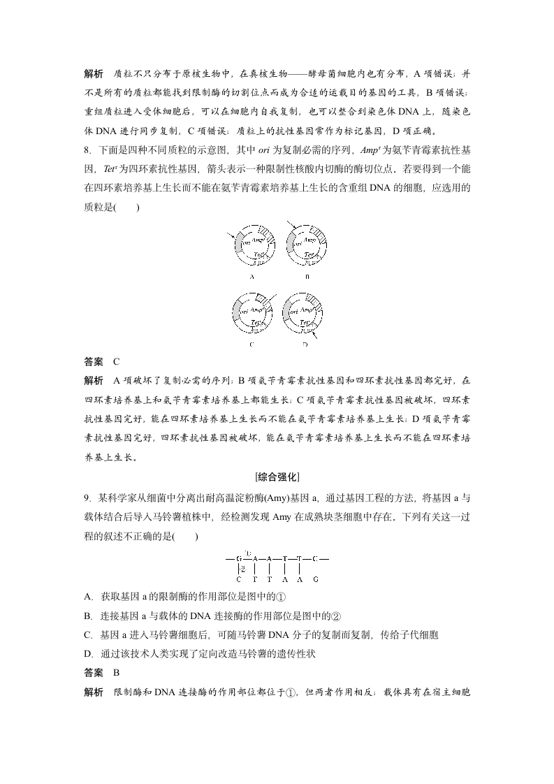 生物-人教版-选修3-课时作业20：1.1 DNA重组技术的基本工具.docx-专题1 基因工程-学案.docx第3页