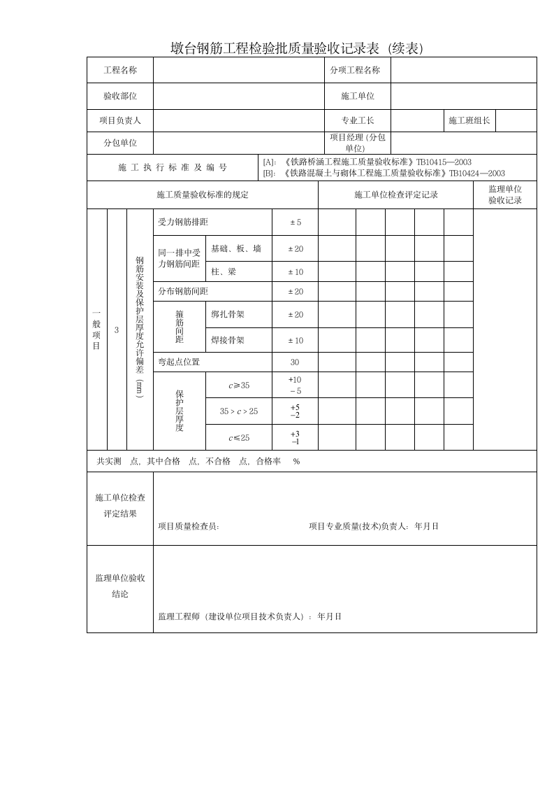 墩台钢筋检验批质量验收记录.docx第2页