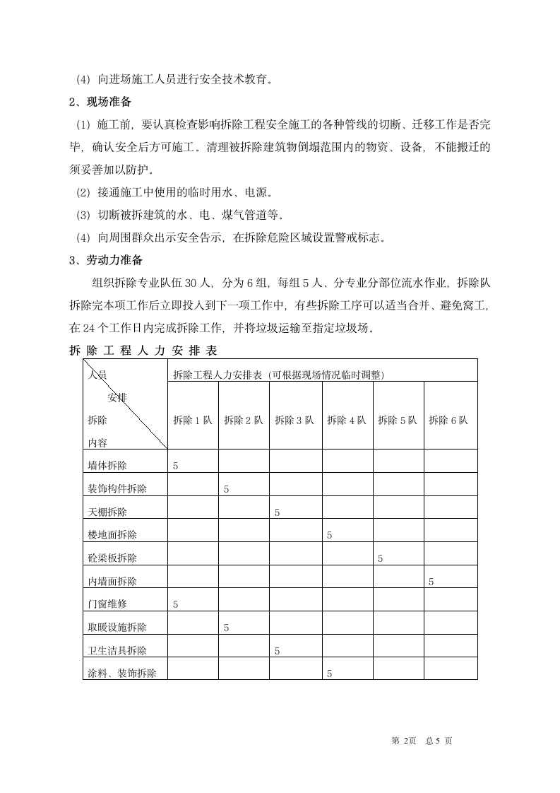 办公楼装饰拆除施工方案.doc第2页