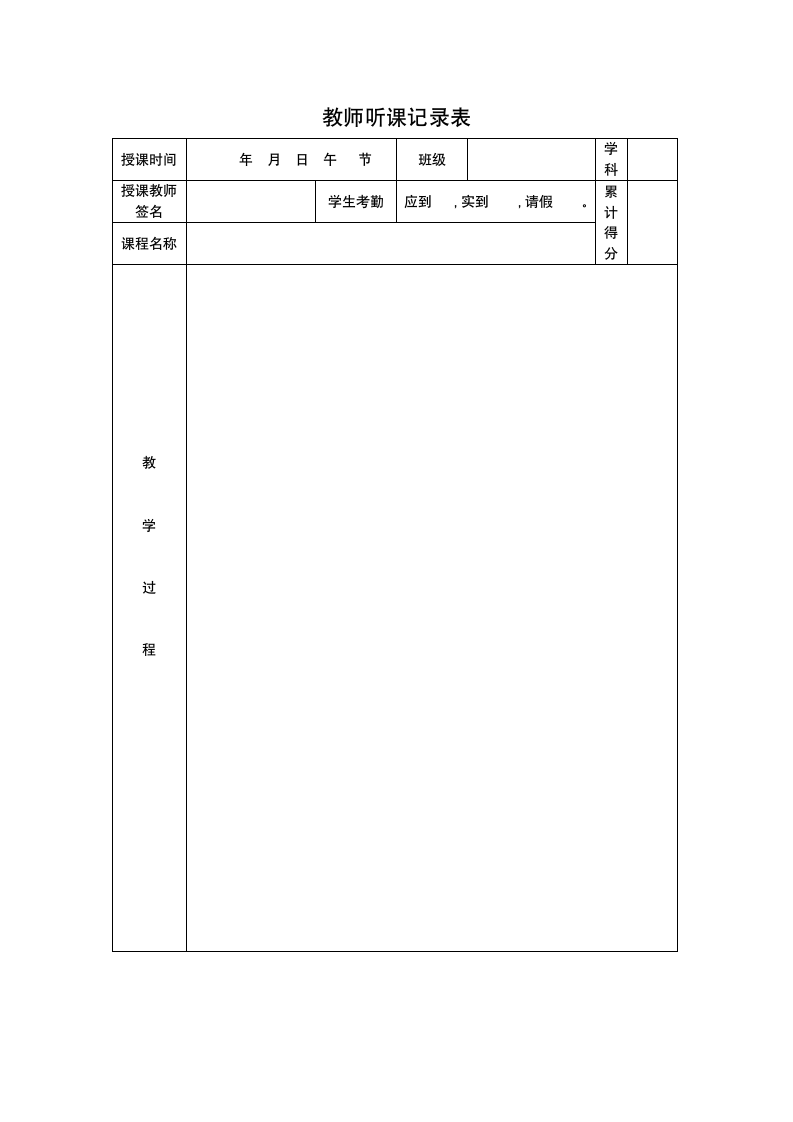 教师听课评课记录表.docx第1页