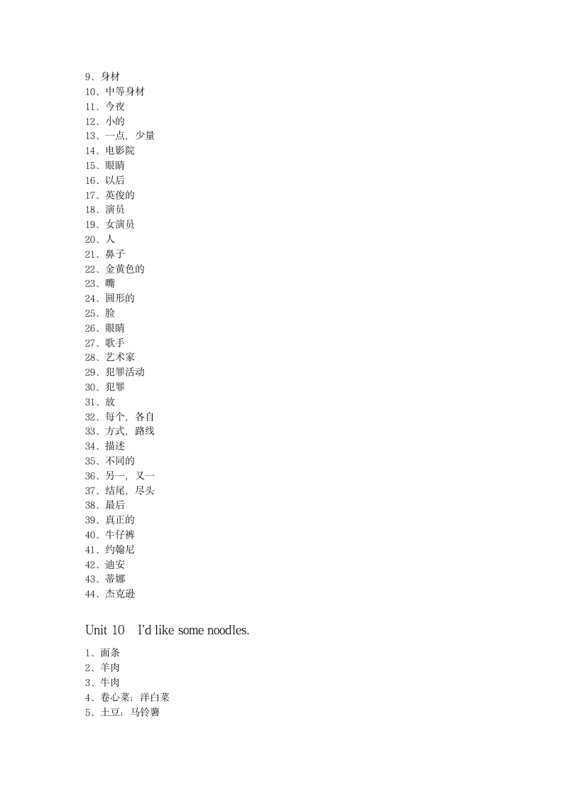 新版七年级英语下册  1--12  分单元单词表.doc第8页