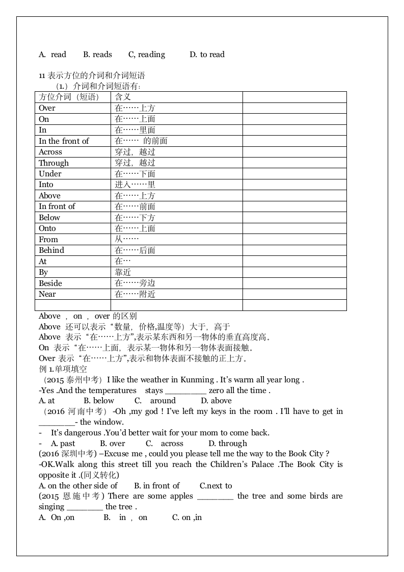 Module 6 Around town 模块知识点整理.doc第5页