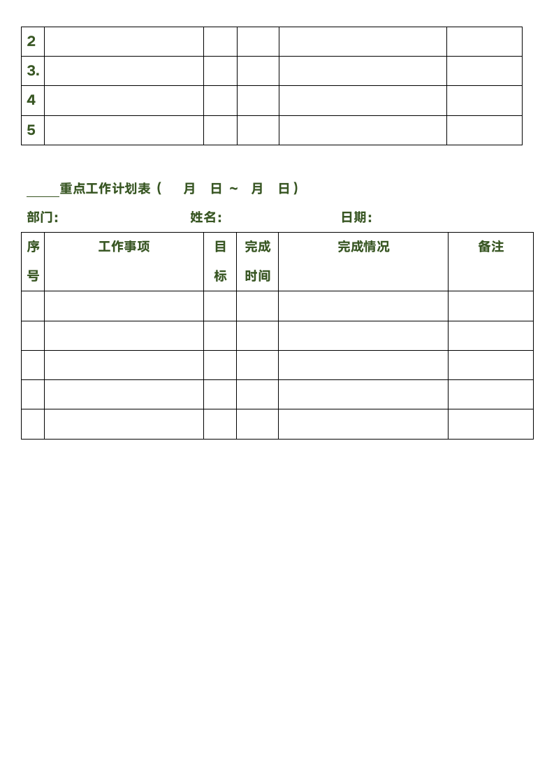 周月季度工作计划表.docx第2页