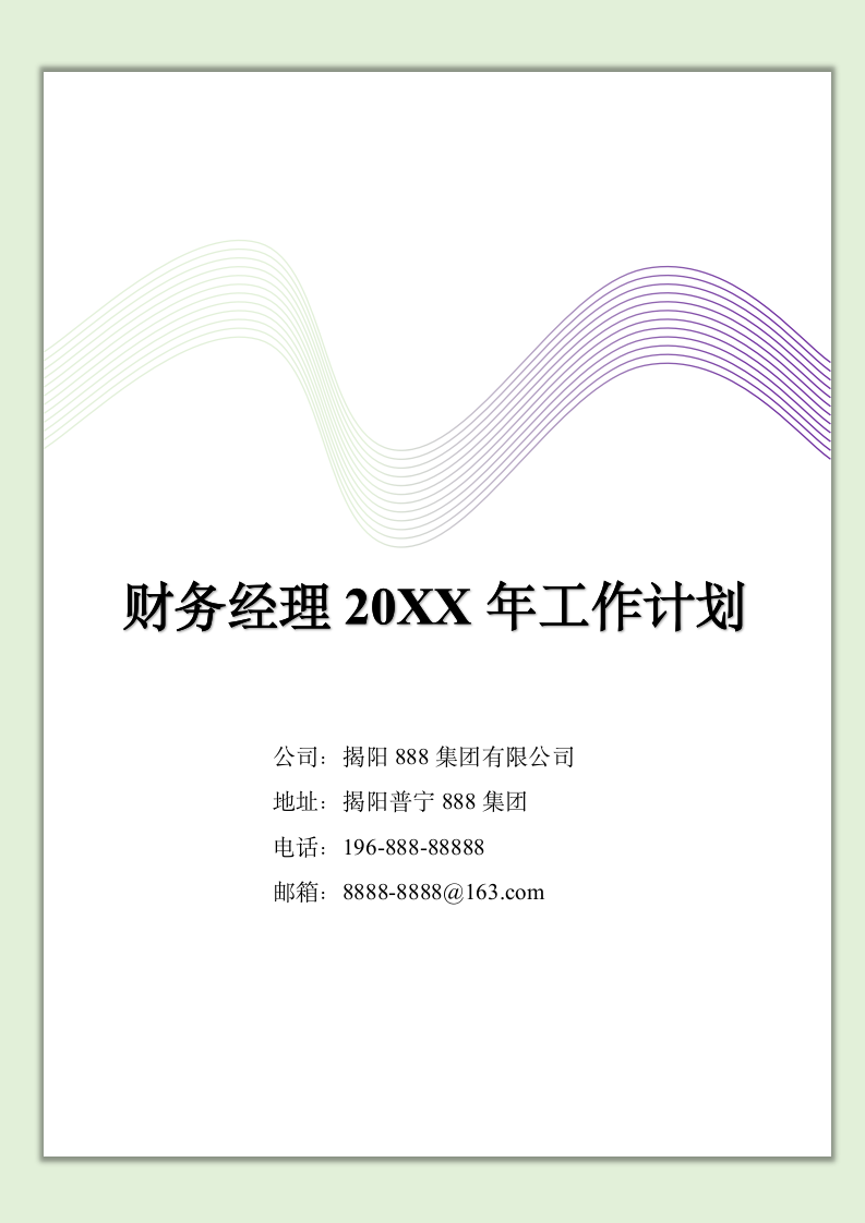 财务经理20XX年工作计划.docx