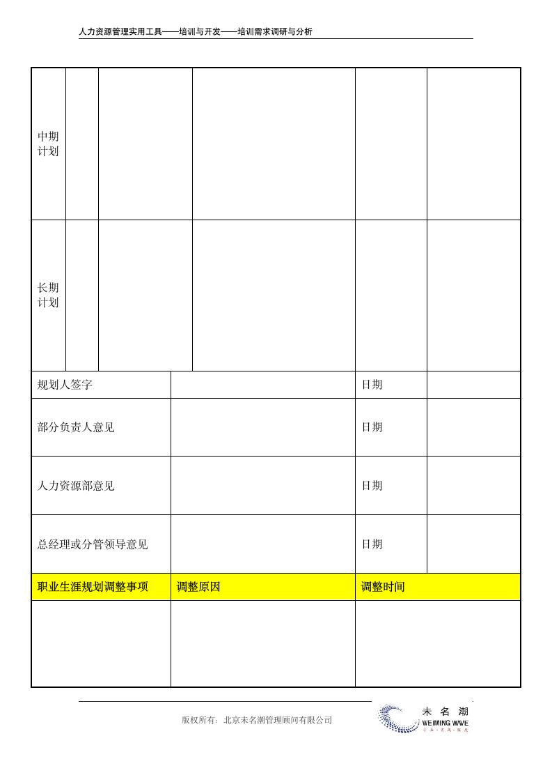 员工职业生涯规划表.doc第8页