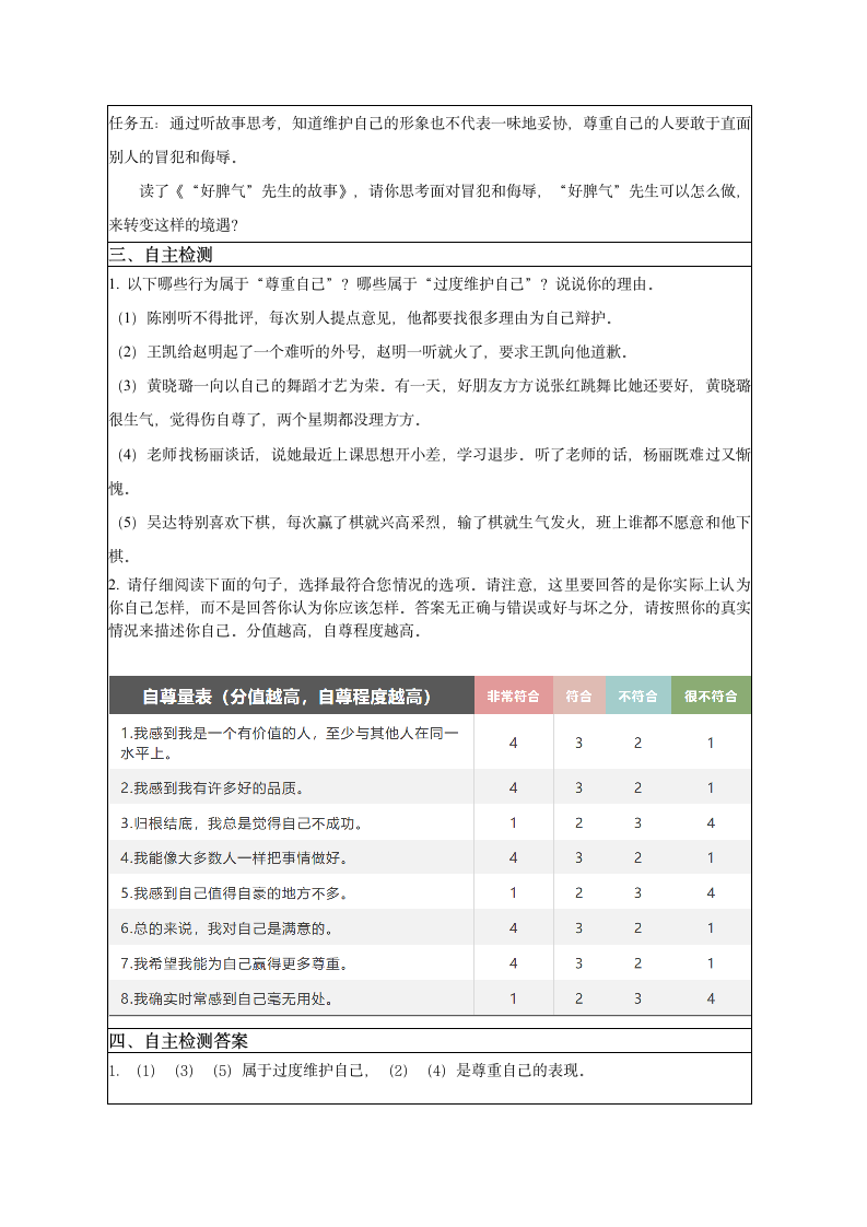 1.1.2尊重自己   学案.doc第2页