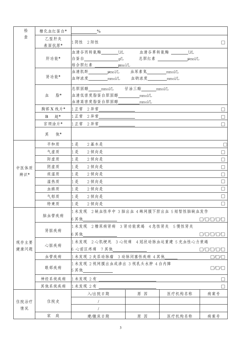 健康基本信息表.wps第3页