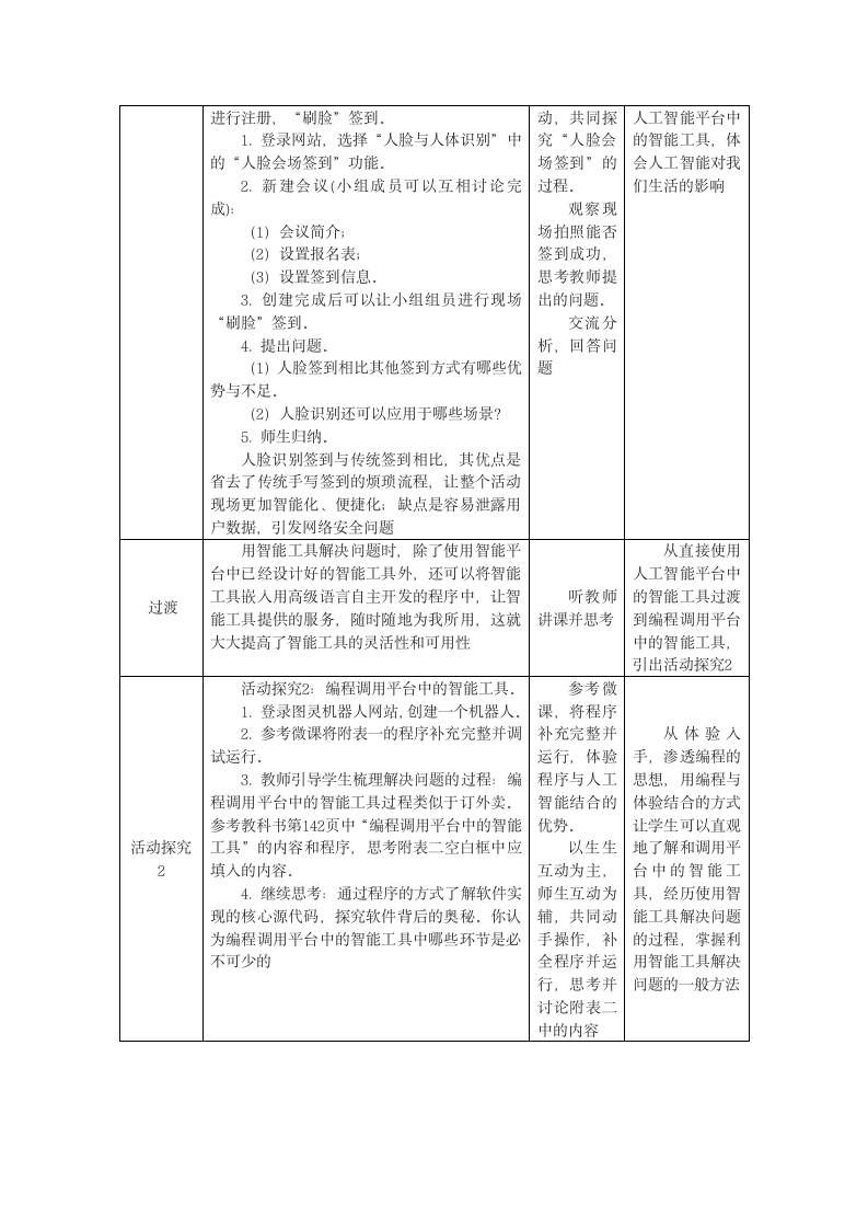 中图人教版（2019）信息技术必修一 4.2 利用智能工具解决问题 教案.doc第2页