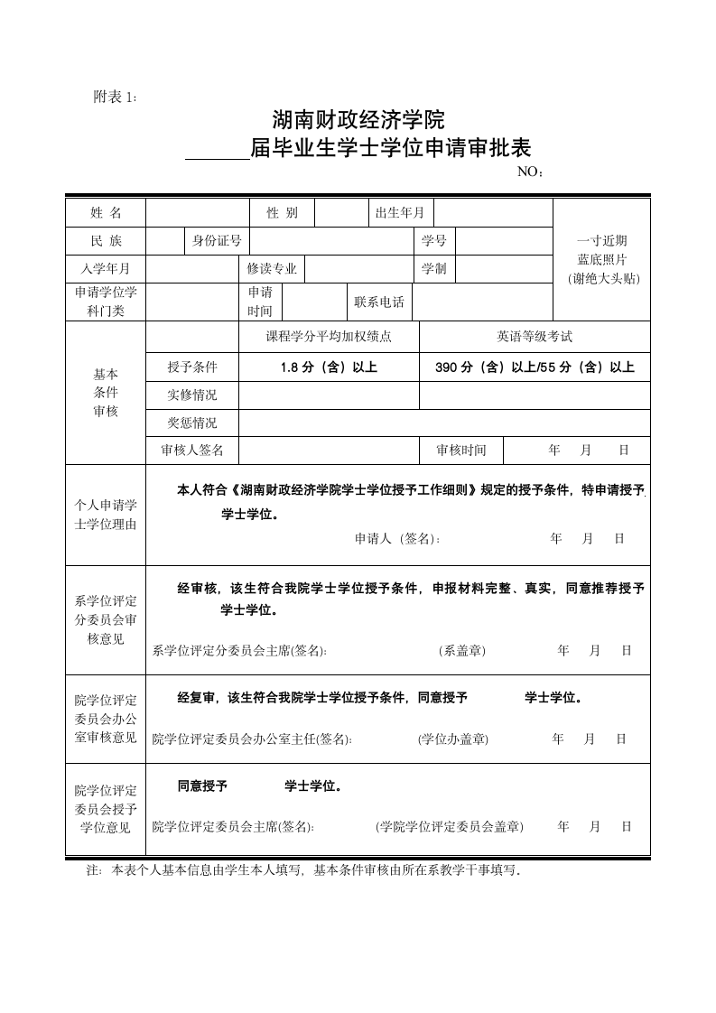 湖南财政经济学院学士学位授予工作细则第5页