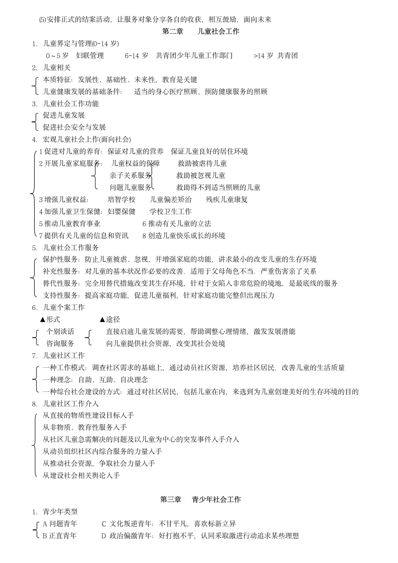 助理社工师考试重点(社会工作实务)第4页