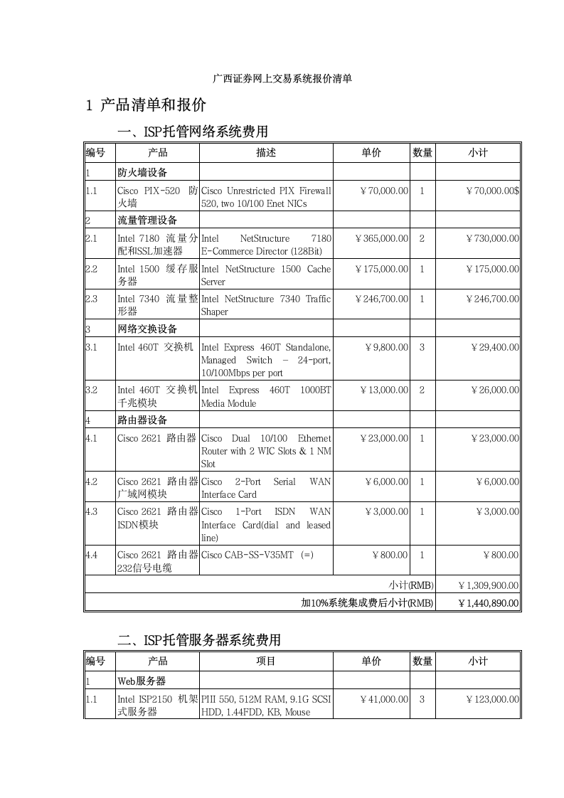 广西证券网上交易系统报价清单第1页