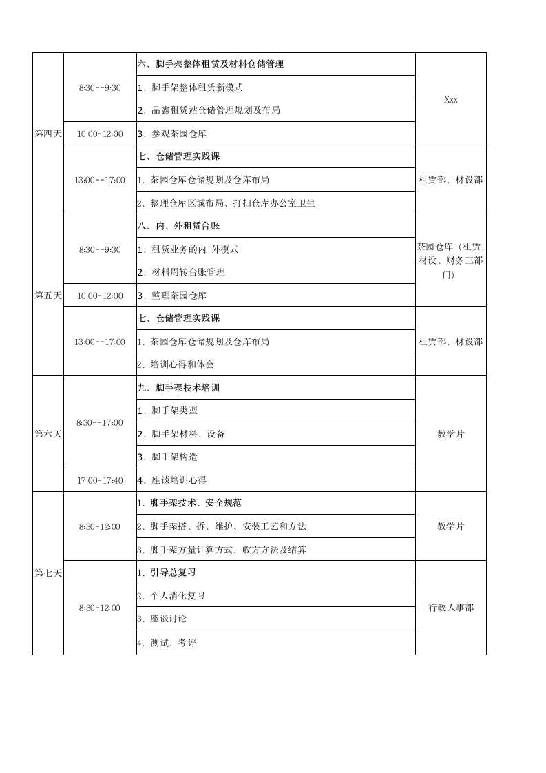 员工岗前培训课程表.docx第2页