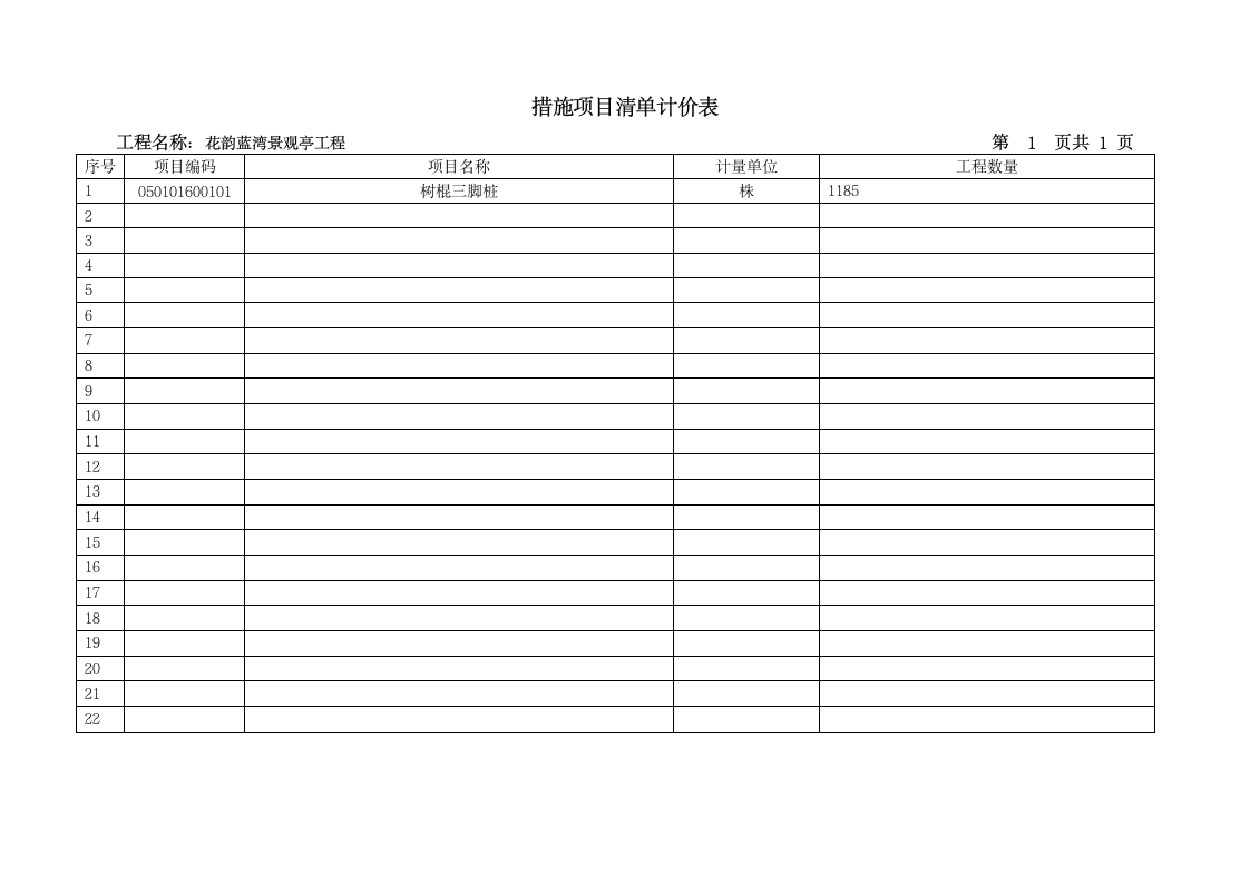 大理绿化预算套表.doc第5页