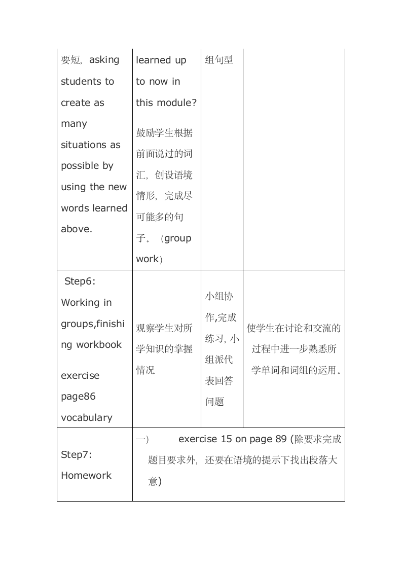 高中英语外研版必修一Module4  A Social Survey -- My Neighbourhood词汇教学设计.doc第4页