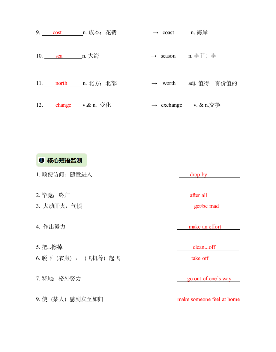 2022春-Unit 10 You're supposed to shake hands 核心词汇精练(解析版).docx第4页