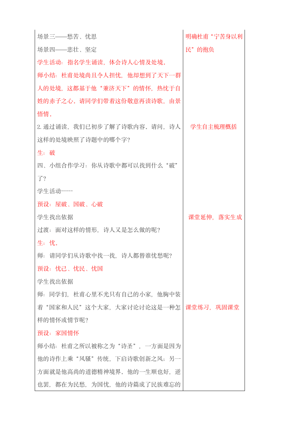 2021-2022学年部编版语文八年级下册24唐诗三首《茅屋为秋风所破歌》教学设计.doc第3页