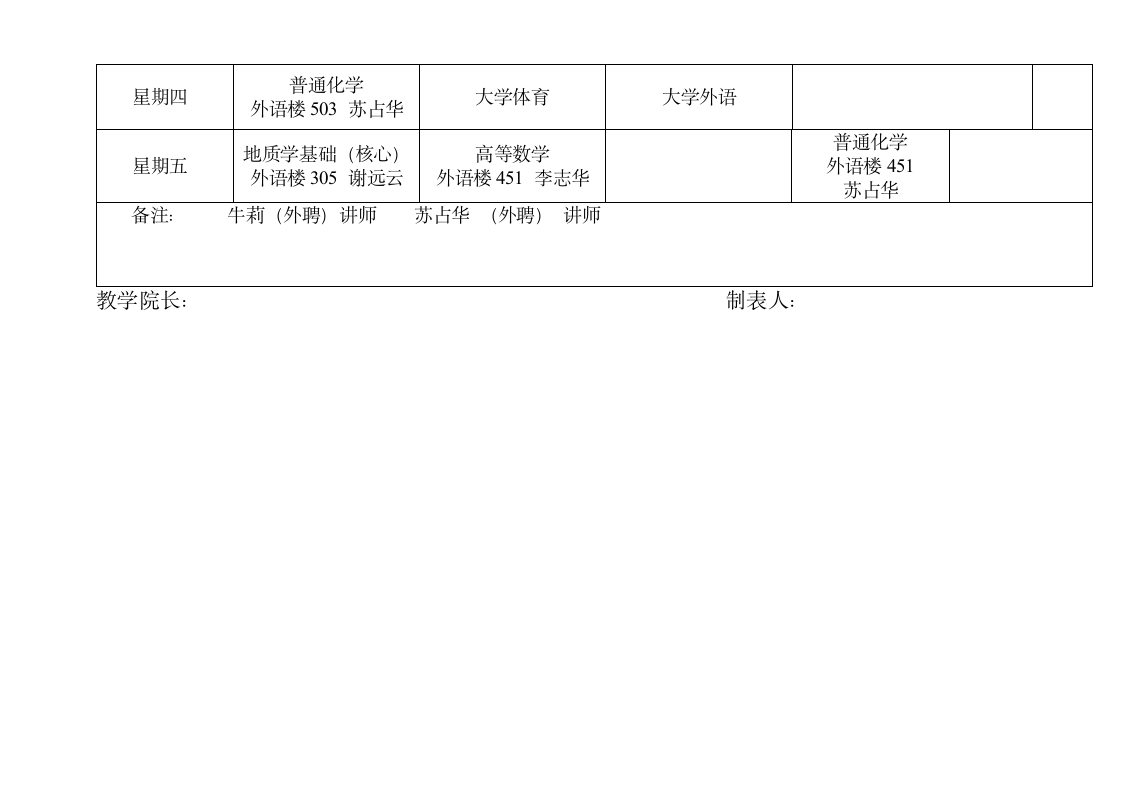 哈尔滨师范大学课程表第18页