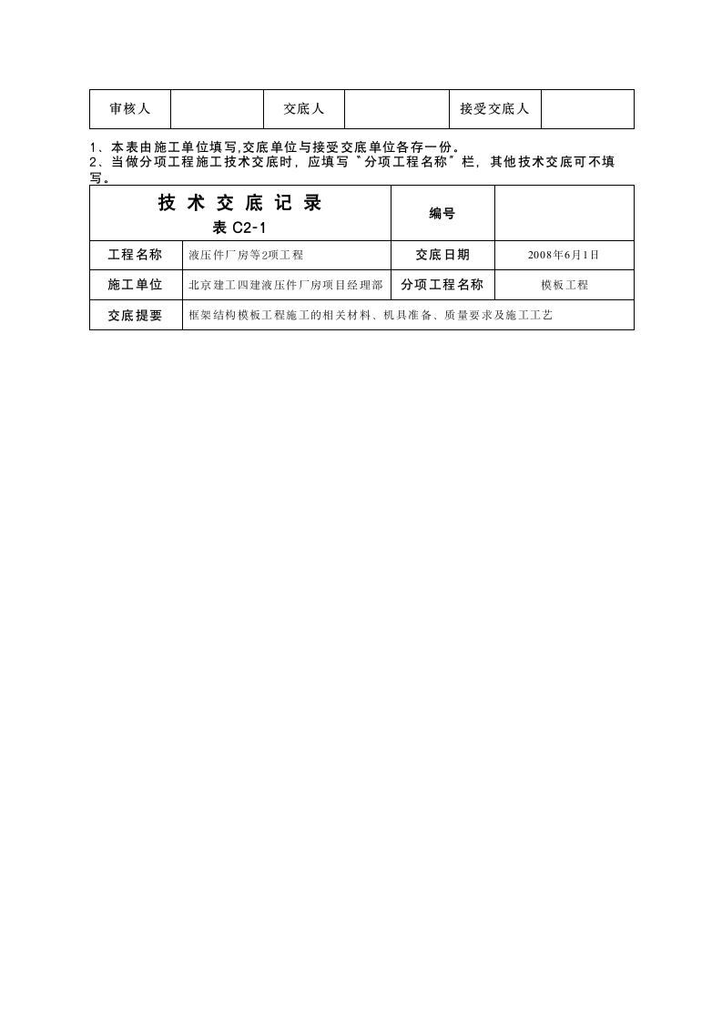 液压件厂房模板工程技术交底.doc第10页