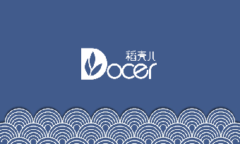 蓝色云纹商务风名片模板.docx