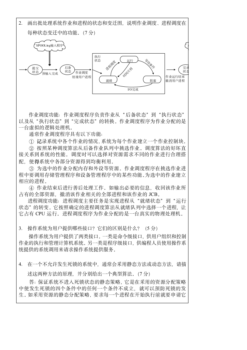 西安交通大学操作系统第4页