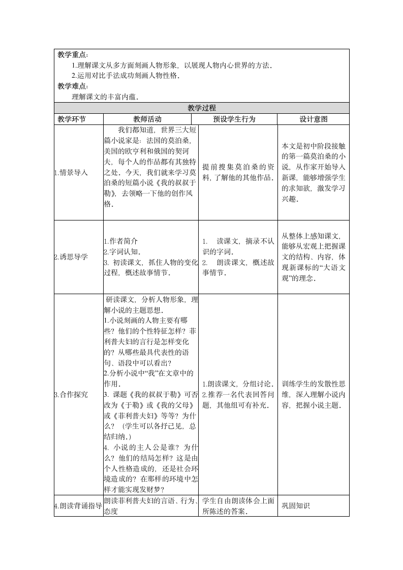 我的叔叔于勒教案.doc第2页