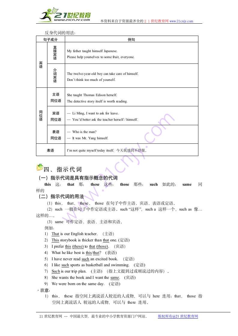 中考英语词汇与语法满分快车道书稿—代词.doc第3页