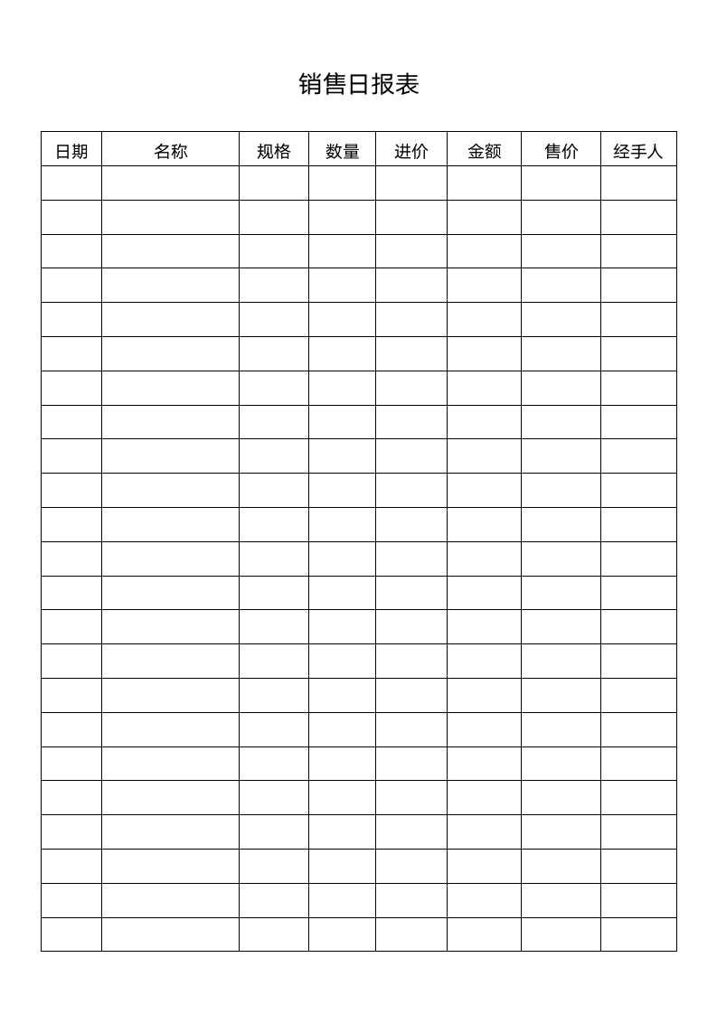 销售日报表.docx第1页