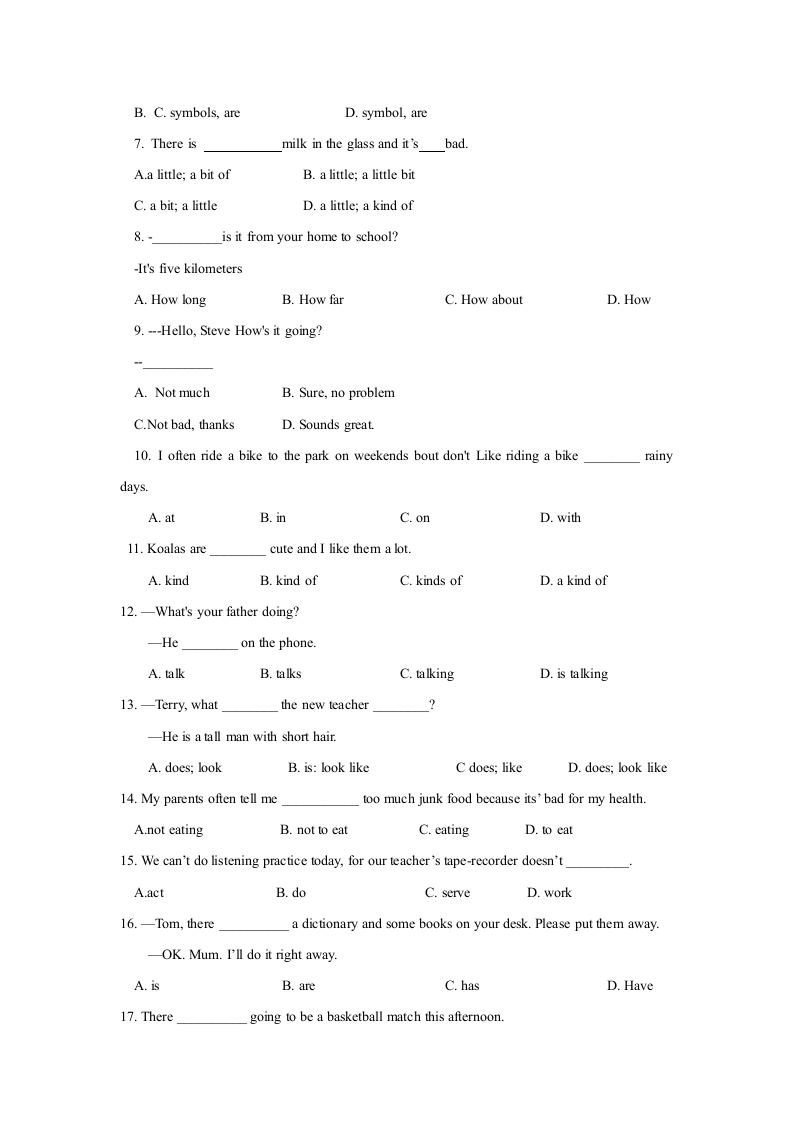 人教版新目标七年级下册期末复习Unit 7- Unit 9单词练习（Word版，含答案）.doc第3页