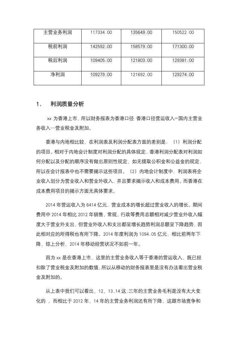 xx有限公司财务报表分析模板.docx第4页