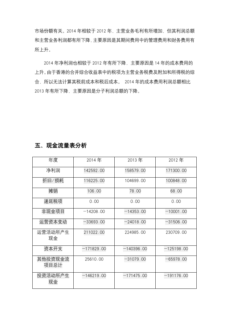 xx有限公司财务报表分析模板.docx第5页