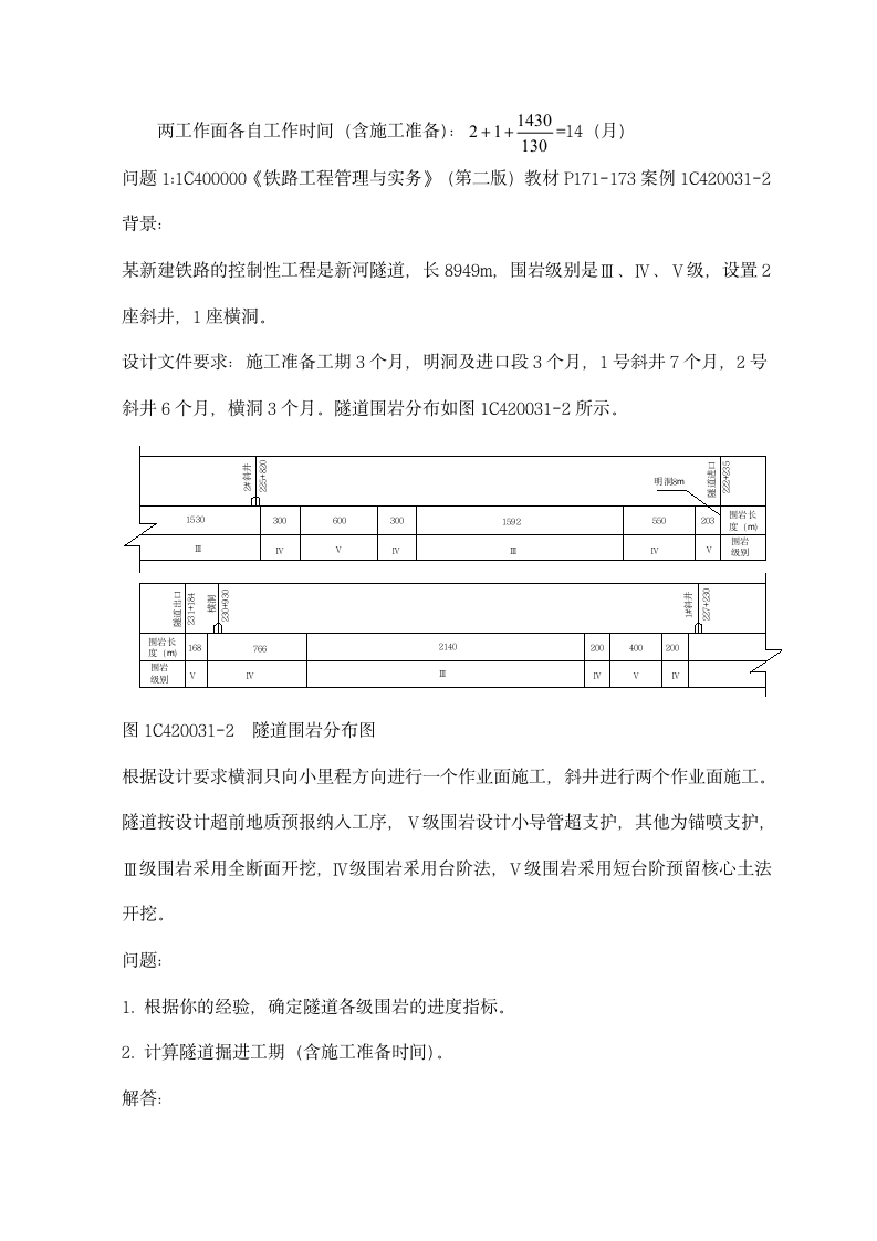 隧道工程工期计算复习题集.docx第2页