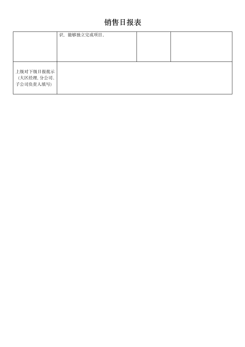 销售日报模板.doc第2页