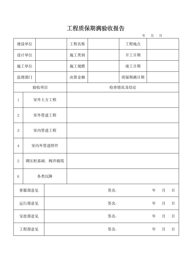 工程质保期满验收证书（空白模板）.docx第4页