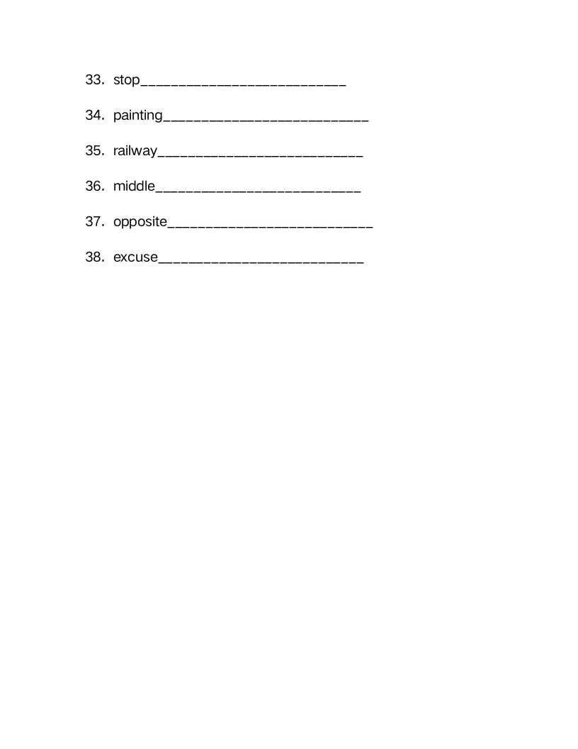 外研版七年级下册Module 6 Around town单词检测 （含解析）.doc第3页