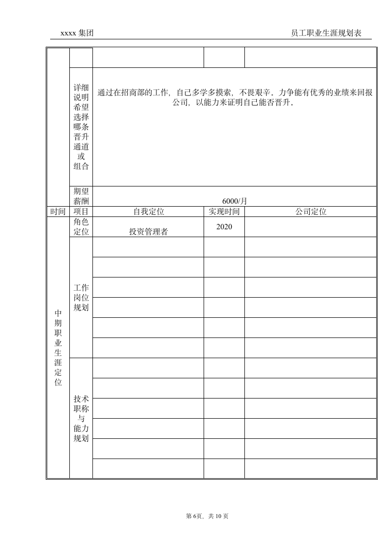 企业员工职业生涯规划表.doc第7页