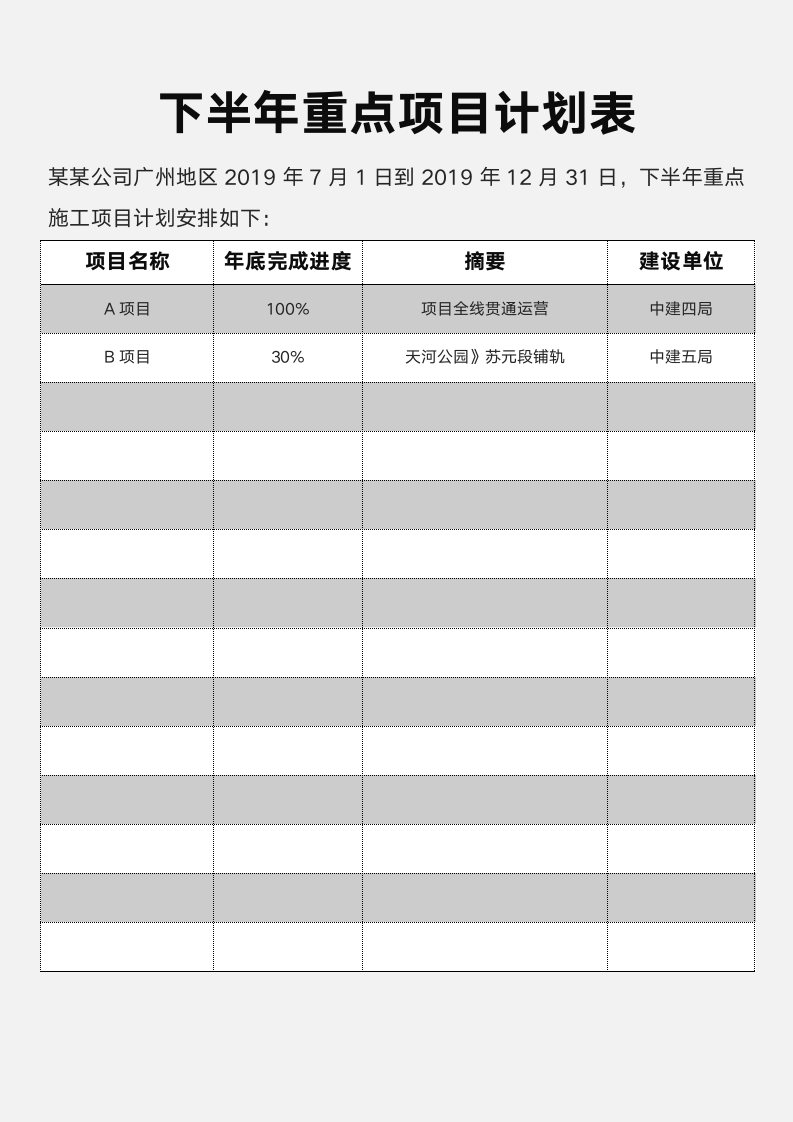 下半年重点项目计划表.docx第1页