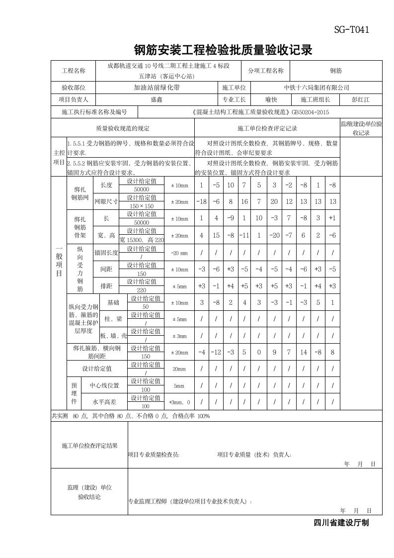 钢筋隐蔽加油站前绿化带20161123.docx