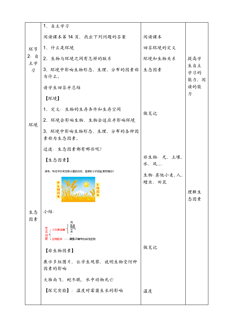 北师大版七年级上册1.1.2生物与环境的相互影响 第一课时：环境影响生物的形态生理和分布 教案.doc第3页