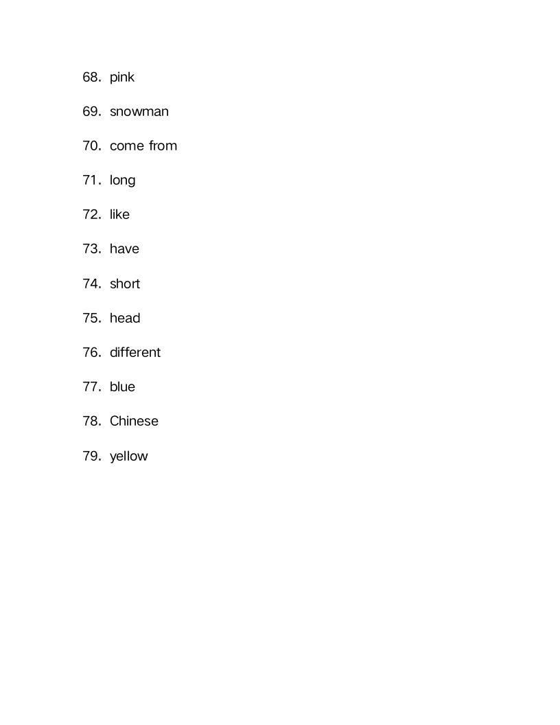 仁爱版七年级上册Unit2 Looking different单词检测（含解析）.doc第20页