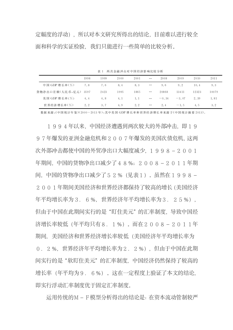 运用修正M-F模型研究人民币汇率制度的选择.docx第12页