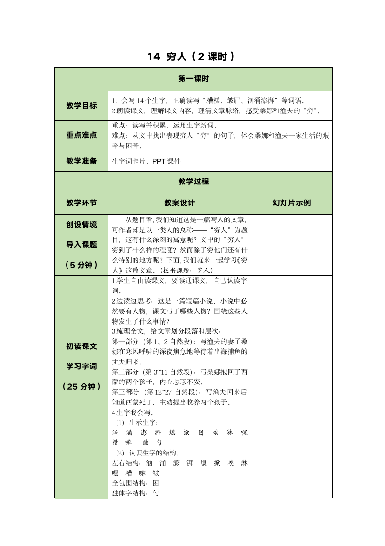 14 穷人 教案.doc第1页