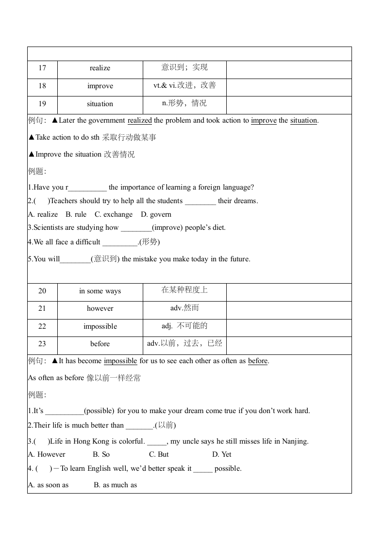 Unit 1 Past and Present 知识点复习.doc第6页