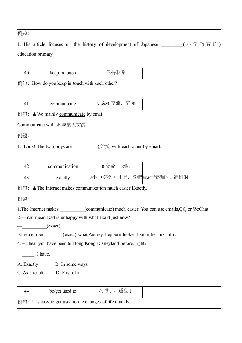 Unit 1 Past and Present 知识点复习.doc第10页