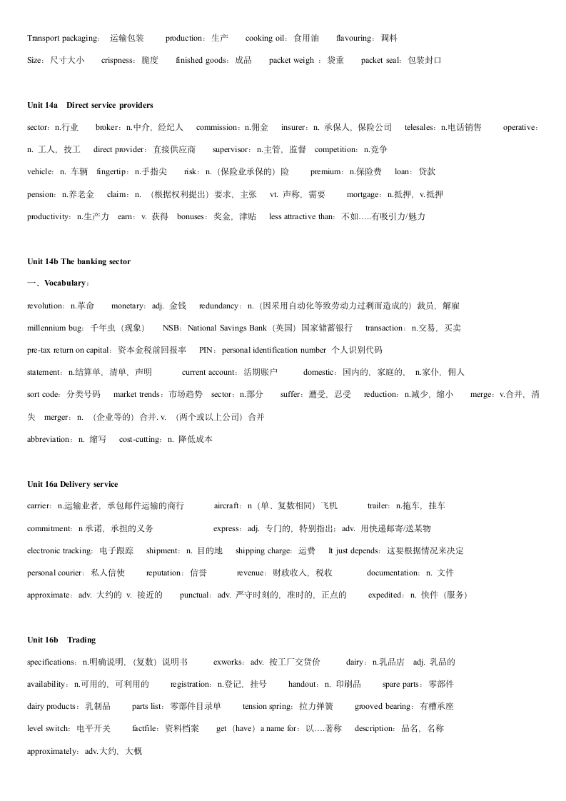 剑桥商务英语初级完整词汇)第5页