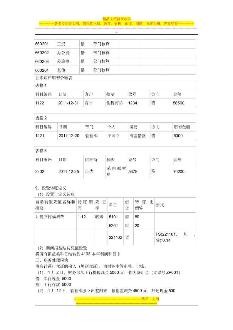 会计电算化操作题第12页